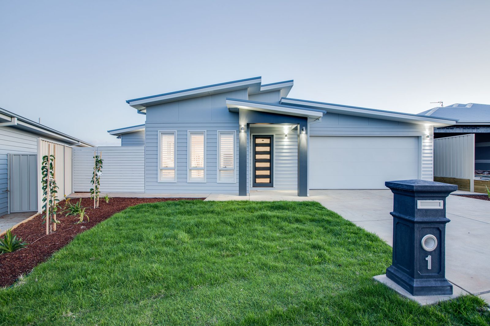 A completed new home built by Nu-Concept Constructions